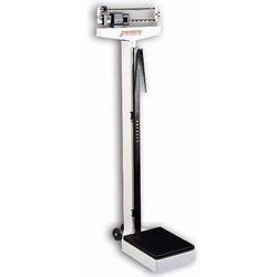 Detecto 2381 Mechanical Eye-Level Physician Scale 200 kg x 100 g With Wheels  and Height Rod  