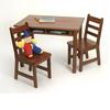 Child's Rectangular Table with shelves & Two Chairs 534C - Cherry       