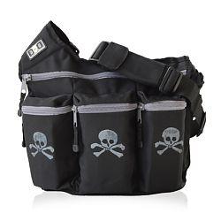 Diaper Dude 100S BLACK SKULL & CROSS BONES BAG