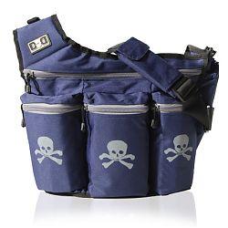 Diaper Dude 500S NAVY SKULL & CROSS BONE BAG