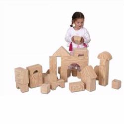 Edushape 726032 Big Wood-Like Building Blocks