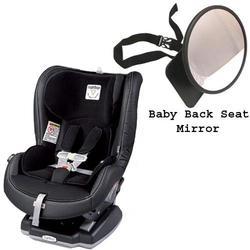 Peg Perego Primo Viaggio Convertible Car Seat w/Back Seat Mirror - Licorice