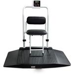 Rice Lake 350-10-4 Dual Ramp Wheelchair Platform Scale with Seat , 1000 lb x 0.2 lb