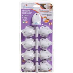 Dreambaby L859 - Adhesive Mag Lock 8 Locks 1 Key