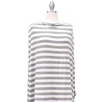 Covered Goods 1001NC Classic Grey and Ivory Stripe Nursing Cover