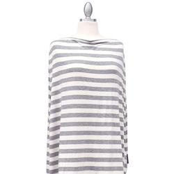 Covered Goods 1001NC Classic Grey and Ivory Stripe Nursing Cover