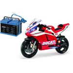 Peg Perego Ducati GP Motorcycle Ride On with Spare 12 Volt Battery and Charger 