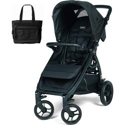 Peg Perego - Booklet 50 Stroller - Onyx with Bonus Diaper Bag